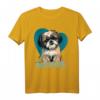 Shihtzuhund mit Herzdekoration - Best Dogmom T-Shirt für Hundeliebhaber, Muttertag & Geburtstagsgeschenk für Hundemütter und Rassefans