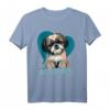 Shihtzuhund mit Herzdekoration - Best Dogmom T-Shirt für Hundeliebhaber, Muttertag & Geburtstagsgeschenk für Hundemütter und Rassefans