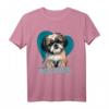Shihtzuhund mit Herzdekoration - Best Dogmom T-Shirt für Hundeliebhaber, Muttertag & Geburtstagsgeschenk für Hundemütter und Rassefans