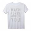 Star Wars May The Force Be With You Side Text T-Shirt - Offiziell Lizenzierte Fan-Kleidung