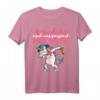 Einhorn Party T-Shirt für Mädels - Lustiges JGA Saufen Shirt mit Spruch 'egal was passiert pegel halten' für Junggesellinnenabschied & Party