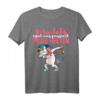 Einhorn Party T-Shirt für Mädels - Lustiges JGA Saufen Shirt mit Spruch 'egal was passiert pegel halten' für Junggesellinnenabschied & Party