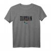 Durban South Africa Flag Vintage Black Text T-Shirt  Klassisches Souvenir mit Legendärem Design