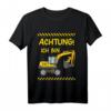 Kinder 3. Geburtstag Bagger T-Shirt - Lustiges Baustellen-Outfit für Jungen und Mädchen ab 3 Jahren