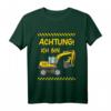Kinder 3. Geburtstag Bagger T-Shirt - Lustiges Baustellen-Outfit für Jungen und Mädchen ab 3 Jahren