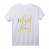 40 Geburtstag Maid Of Honor T-Shirt mit dunkelgelbem Schriftzug & Ring-Design  Perfekt für Bachelorette Party & Bridal Shower für Frauen