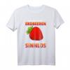 Erdbeer T-Shirt mit Spruch  Ein Leben Ohne Erdbeeren Ist Möglich Aber Sinnlos  Perfektes Geschenk für Erdbeerliebhaber und Sommerfans
