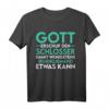 Schlosser T-Shirt - Gott errichtete den Schlosser, klassisch geschnitten, ideal als Geschenk für Handwerker & Metallarbeiter