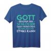 Schlosser T-Shirt - Gott errichtete den Schlosser, klassisch geschnitten, ideal als Geschenk für Handwerker & Metallarbeiter