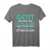 Schlosser T-Shirt - Gott errichtete den Schlosser, klassisch geschnitten, ideal als Geschenk für Handwerker & Metallarbeiter