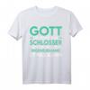 Schlosser T-Shirt - Gott errichtete den Schlosser, klassisch geschnitten, ideal als Geschenk für Handwerker & Metallarbeiter