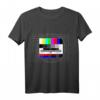 Lustiges Retro 80er & 90er Jahre T-Shirt mit Testbild Motiv  Perfekt für Motto-Partys, Fasching & als Geschenk für Nostalgie-Fans