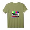 Lustiges Retro 80er & 90er Jahre T-Shirt mit Testbild Motiv  Perfekt für Motto-Partys, Fasching & als Geschenk für Nostalgie-Fans