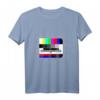 Lustiges Retro 80er & 90er Jahre T-Shirt mit Testbild Motiv  Perfekt für Motto-Partys, Fasching & als Geschenk für Nostalgie-Fans