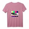 Lustiges Retro 80er & 90er Jahre T-Shirt mit Testbild Motiv  Perfekt für Motto-Partys, Fasching & als Geschenk für Nostalgie-Fans