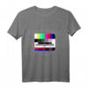 Lustiges Retro 80er & 90er Jahre T-Shirt mit Testbild Motiv  Perfekt für Motto-Partys, Fasching & als Geschenk für Nostalgie-Fans
