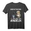 Immer mit der Ruhe ich bin am Angeln Faultier Angel T-Shirt für Kinder  Lustiges Angeloutfit für Jungen & Mädchen mit Spruch