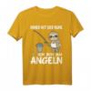 Immer mit der Ruhe ich bin am Angeln Faultier Angel T-Shirt für Kinder  Lustiges Angeloutfit für Jungen & Mädchen mit Spruch