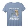 Immer mit der Ruhe ich bin am Angeln Faultier Angel T-Shirt für Kinder  Lustiges Angeloutfit für Jungen & Mädchen mit Spruch