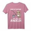 Immer mit der Ruhe ich bin am Angeln Faultier Angel T-Shirt für Kinder  Lustiges Angeloutfit für Jungen & Mädchen mit Spruch
