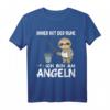 Immer mit der Ruhe ich bin am Angeln Faultier Angel T-Shirt für Kinder  Lustiges Angeloutfit für Jungen & Mädchen mit Spruch