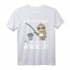Immer mit der Ruhe ich bin am Angeln Faultier Angel T-Shirt für Kinder  Lustiges Angeloutfit für Jungen & Mädchen mit Spruch