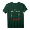 Bitte Abstand halten 2 Meter T-Shirt  Humorvolles Schutzoutfit gegen COVID-19 und Pandemie für den Alltag