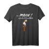 Ein Moin sagt mehr als tausend Worte - Norddeutsches T-Shirt mit Möwen-Illustration und maritimen Spruch für Nordsee- und Ostsee-Fans