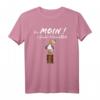 Ein Moin sagt mehr als tausend Worte - Norddeutsches T-Shirt mit Möwen-Illustration und maritimen Spruch für Nordsee- und Ostsee-Fans