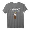 Ein Moin sagt mehr als tausend Worte - Norddeutsches T-Shirt mit Möwen-Illustration und maritimen Spruch für Nordsee- und Ostsee-Fans