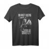 Lustiges Totenkopf T-Shirt mit Spruch 'Du Bist Lustig Dich Hole Ich Zuletzt'  Sarkastisches Geschenk für Freunde mit schwarzem Humor