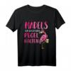 Egal Was Passiert Pegel Halten Flamingo T-Shirt  Lustiges Party Outfit für Junggesellinnenabschied, Mädelsabend & Flamingo-Feiern