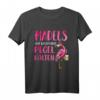 Egal Was Passiert Pegel Halten Flamingo T-Shirt  Lustiges Party Outfit für Junggesellinnenabschied, Mädelsabend & Flamingo-Feiern