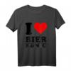 Rotes Herz Ich Liebe Bierkönig T-Shirt  Klassisch geschnitten, perfekt für Bierliebhaber und Fans des Bierkönigs