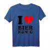 Rotes Herz Ich Liebe Bierkönig T-Shirt  Klassisch geschnitten, perfekt für Bierliebhaber und Fans des Bierkönigs