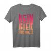 Gegen Rechts Spruch T-Shirt 'Kein Bier Für Nazis' mit Farbklecks  Statement gegen Rassismus, Faschismus & Diskriminierung