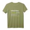 Lustiges Kristina T-Shirt mit Name & Witz Spruch  Perfektes Geschenk für Frauen zum Geburtstag, Weihnachten & Muttertag