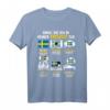 Dinge Die Ich In Meiner Freizeit Tue Schweden T-Shirt  Geschenk für Schweden- und Skandinavien-Liebhaber, Elch- und Rentierfans
