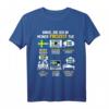 Dinge Die Ich In Meiner Freizeit Tue Schweden T-Shirt  Geschenk für Schweden- und Skandinavien-Liebhaber, Elch- und Rentierfans