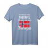 Ich brauche keine Therapie ich muss nur nach Norwegen T-Shirt - Klassisch geschnitten, doppelt genähter Saum