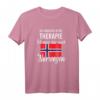 Ich brauche keine Therapie ich muss nur nach Norwegen T-Shirt - Klassisch geschnitten, doppelt genähter Saum