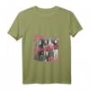 Breakfast Club Pink Text Group Photograph T-Shirt mit V-Ausschnitt  Offiziell lizenzierte HapBunny Kleidung für Fans