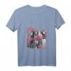 Breakfast Club Pink Text Group Photograph T-Shirt mit V-Ausschnitt  Offiziell lizenzierte HapBunny Kleidung für Fans