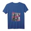 Breakfast Club Pink Text Group Photograph T-Shirt mit V-Ausschnitt  Offiziell lizenzierte HapBunny Kleidung für Fans