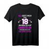 Als Gott mich vor 18 Jahren schuf grinste er - Lustiges Geburtstags-T-Shirt für Frauen zum 18. Geburtstag mit humorvollem Spruch