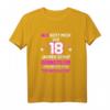 Als Gott mich vor 18 Jahren schuf grinste er - Lustiges Geburtstags-T-Shirt für Frauen zum 18. Geburtstag mit humorvollem Spruch