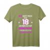 Als Gott mich vor 18 Jahren schuf grinste er - Lustiges Geburtstags-T-Shirt für Frauen zum 18. Geburtstag mit humorvollem Spruch