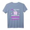Als Gott mich vor 18 Jahren schuf grinste er - Lustiges Geburtstags-T-Shirt für Frauen zum 18. Geburtstag mit humorvollem Spruch