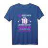 Als Gott mich vor 18 Jahren schuf grinste er - Lustiges Geburtstags-T-Shirt für Frauen zum 18. Geburtstag mit humorvollem Spruch
