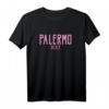 Palermo Sicily Vintage Text Pink Print T-Shirt  Stilvolles Souvenir & Mode-Statement aus Sizilien